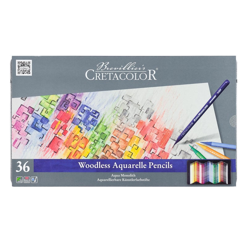Cretacolor Aqua Monolith Watercolor Pencil Set, 36 Stk, Multi - Image 2